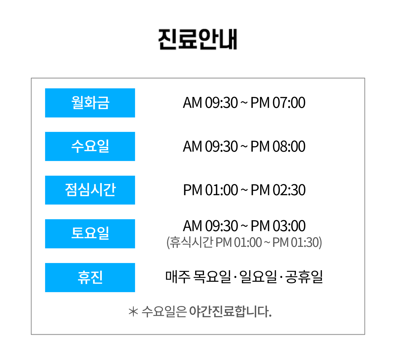 연산반도치과  진료과목